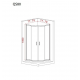 Καμπίνα Ντουζιέρας Ημικυκλική Corner Entry 80x80x180cm Starlet QS80F-100 Fabric Chrome Καμπίνα Ντουζιέρας Ημικυκλική Corner Entry 80x80x180cm Starlet QS80F-100 Fabric Chrome